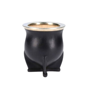 Mate Camionero de Calabaza Virola Plana de Acero