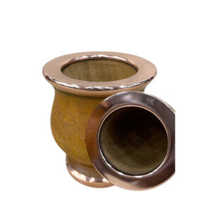 Mate de Algarrobo Base y Virola Plana Cobre